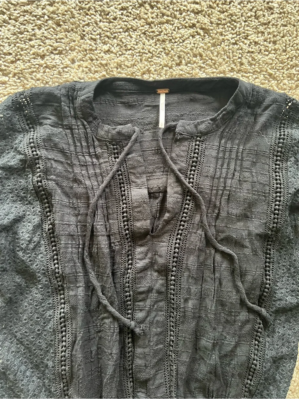 Free People Nomad Peasant Dress size small